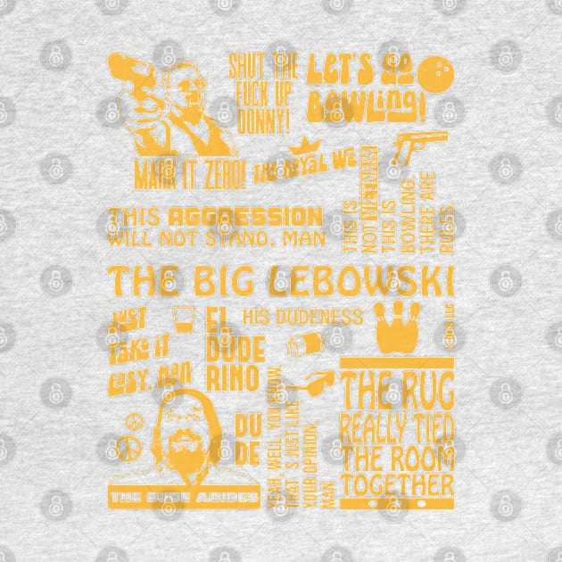 The Big Lebowski, Dude & Walter Quotes by Zen Cosmos Official